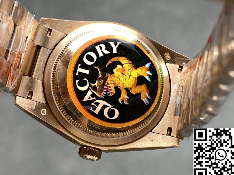 Steel M128235 White 36mm Rose Dial v5 Date QF Rolex Gold Day Factory Tungsten 0112